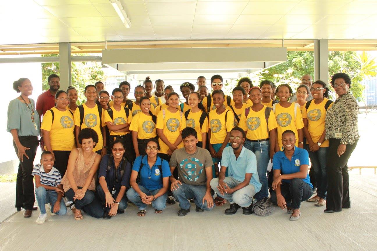 Students From the Math & Robotic Institute visiting The University of Guyana (July 2016)